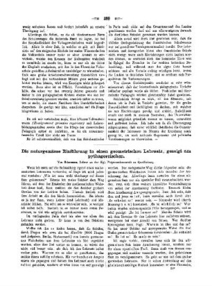 Die naturgemässe Einführung in einen geometrischen Lehrsatz, gezeigt am pythagoreischen
