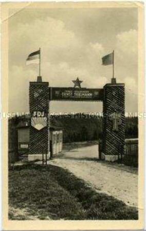 Eingang zum Pionier-Ferienlager an der Talsperre Kriebstein