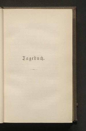 Tagebuch