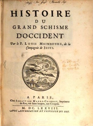 Histoire du grande Schisme d'Occident
