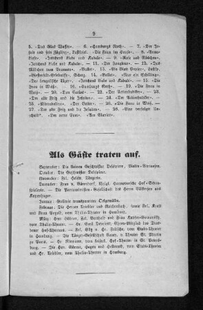 Als Gäste traten auf.