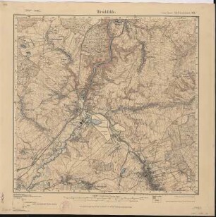 Section Hirschfelde aus: Topographische Karte (Meßtischblätter) Sachsen