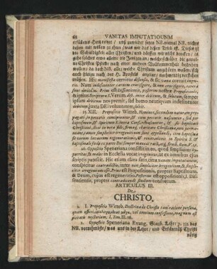 Articulus III. De Christo.