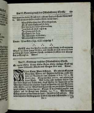 Am IV. Sonntage nach der Offenbahrung Christi. - Am VI. Sonntage nach der Offenbahrung Christi.
