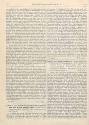 571-572 [Rezension] Sabatier, Paul, Examen de la vie de Frère Elie du Speculum Vitae, suivie de trois fragments inédits