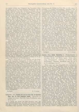571-572 [Rezension] Sabatier, Paul, Examen de la vie de Frère Elie du Speculum Vitae, suivie de trois fragments inédits