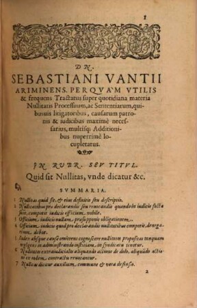 Tractatus de nullitatibus processuum ac sententiarum