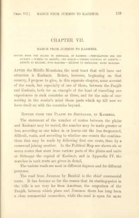 Chapter VII. March from Jummoo to Kashmir