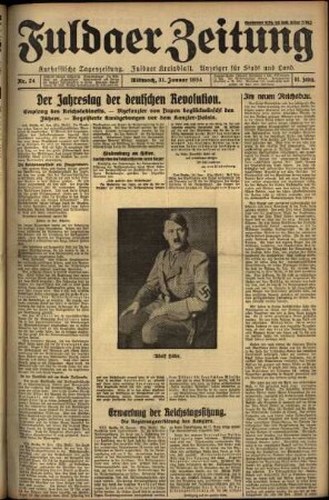 Ausgabe vom Mittwoch, den 31. Januar 1934.