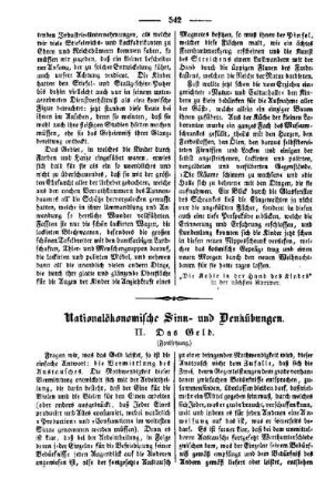 Nationalökonomische Sinn- und Denkübungen
