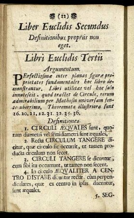 Libri Euclidis Tertii.