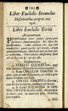 Libri Euclidis Tertii.