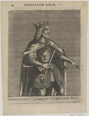 Bildnis des Ferdinandvs, König von Spanien