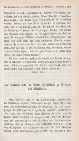 219-247 Der Darwinismus in seinem Verhältniß zu Religion und Sittlichkeit