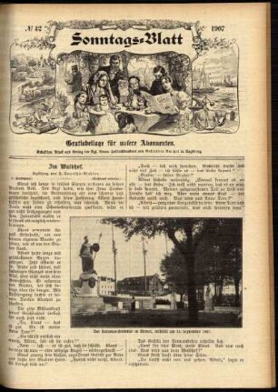 Ausgabe vom Sonntag, den 20. Oktober 1907.