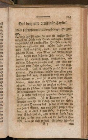 Das drey und dreyßigste Capitel. Vom Pfropfen und dahin gehörigen Dingen