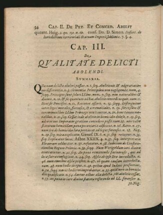 Cap. III. De Qualitate Delicti Abolendi.