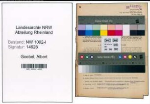 Entnazifizierung Albert Goebel, geb. 12.02.1893 (Kaufm.Angest.)