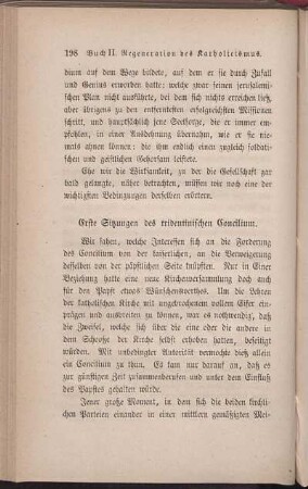 Erste Sitzungen des tridentinischen Concilium.
