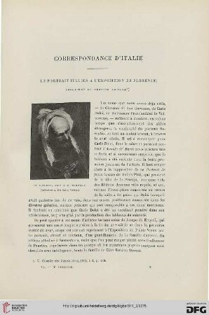 4. Pér. 6.1911: Le portrait italien à l'exposition de Florence, 2 : correspondance d'Italie