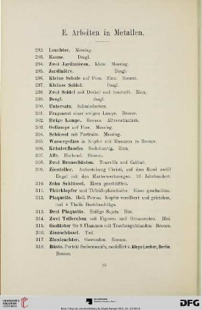 Arbeiten in Metallen und Edelmetalle (Nr. 292-443)