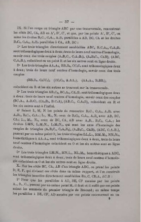 THÉORMÈS SUR LES TRIANGLES TRIHOMOLOGIQUES.