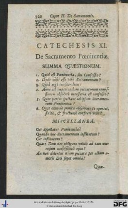 Catechesis XI. De Sacramento Poenitentiae.