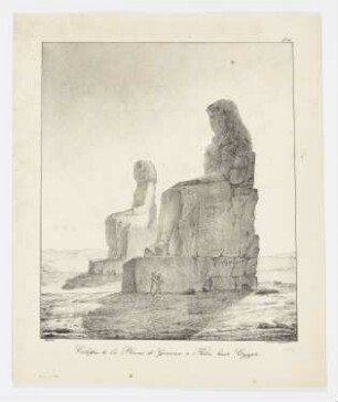 Colosses de la Plaine de Gourna à Thèbes, haute Egypte