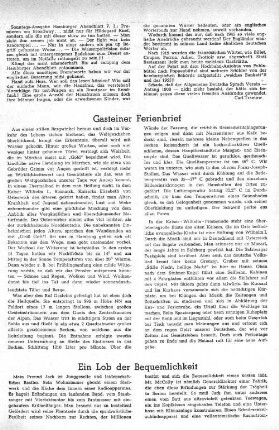Gasteiner Ferienbrief