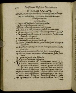 Decisio CCLXVI. - Decisio CCLXX.
