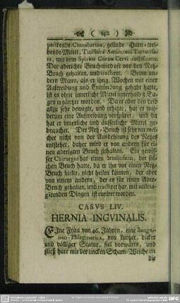 Casus LIV. Hernia Inguinalis
