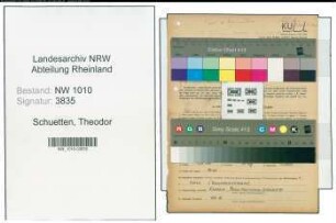 Entnazifizierung Theodor Schuetten , geb. 04.09.1883 (Milchhaendler)