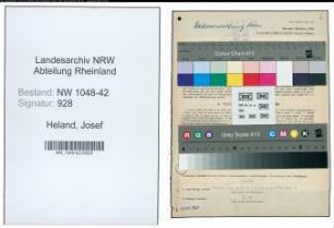Entnazifizierung Josef Heland , geb. 09.10.1903 (Feuerwehrmann)