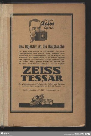 Das Objektiv ist die Hauptsache - Zeiss Tessar