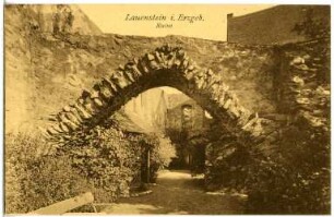 Lauenstein. Ruine