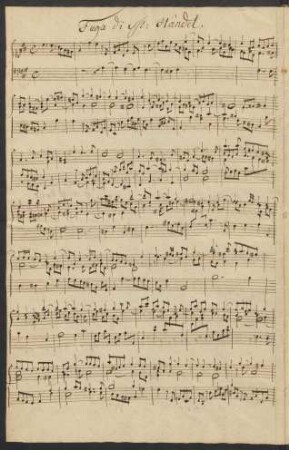 Fugen; org; HWV 431/3; HWV 316/2