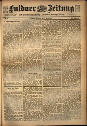 Ausgabe vom Mittwoch, den 06. April 1898.