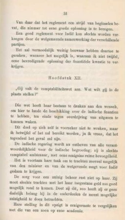 Hoofdstuk XII. "Gij valt de comptabiliteitswet aan. Wat wilt gij in de plaats stellen?"