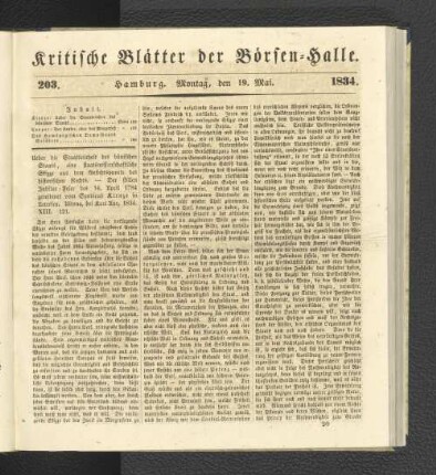 203. 19. Mai 1834