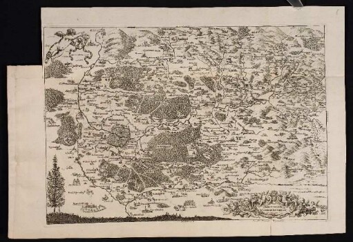 Territorium Norimbergense. - Landkreis Nürnberger Land, Karte