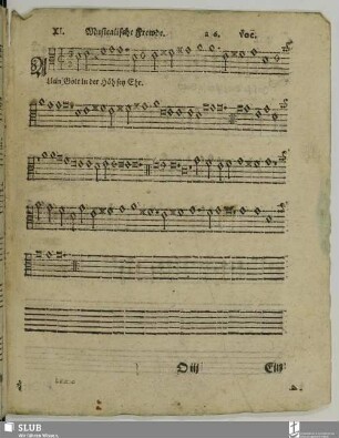 XI. Allein Gott in der Höh sei Ehr