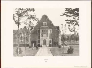 Irrenhaus, Berlin-Buch: Ansicht Badehaus (aus: Neubauten der Stadt Berlin, Bd. VII, 1908)