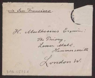 Schreiben an Hermann Muthesius (Brief)