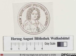 Bildnis Wilhelm Egon (Graf, 1664 Fürst zu Fürstenberg-Heiligenberg), 1683-1704 Fürstbischof von Strassburg
