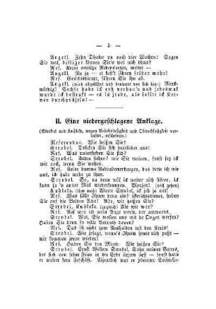 II. Eine niedergeschlagene Anklage