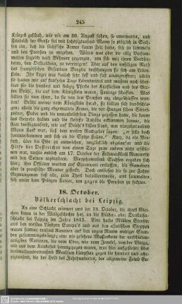18. October. Völkerschlacht bei Leipzig