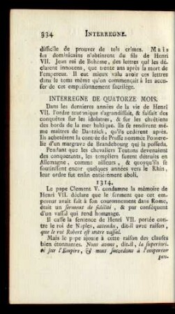 Interregne De Quatorze Mois.