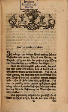 Des Friedrichs Freyherrn von der Trenck merkwürdige Lebensgeschichte, 4. Nachtrag
