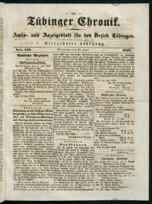 581-592, 28. Juli (Nr. 145) - 31. Juli (Nr. 147)