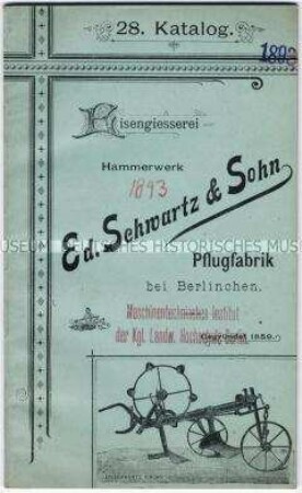 Katalog Nr. 28 mit Preisliste über Bodenbearbeitungsgeräte